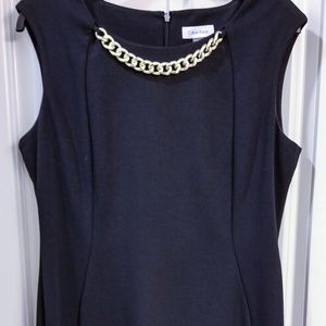Calvin Klein Black Fitted Dress